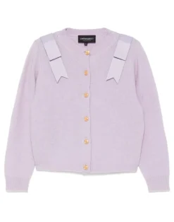 Ivy Wool Cardigan In Lavender