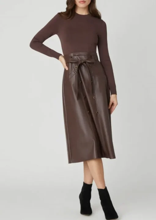 Jaden Dress In Chocolate Brown