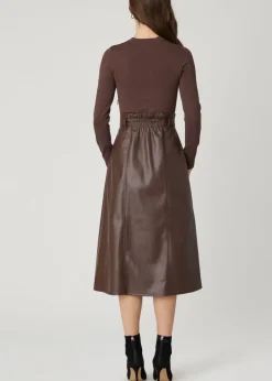 Jaden Dress In Chocolate Brown