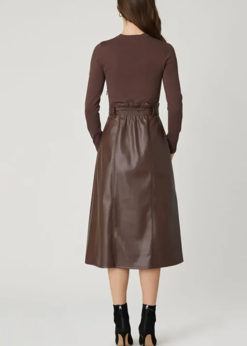 Jaden Dress In Chocolate Brown