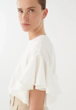 Jenthy Top In Netural White *FINAL SALE*