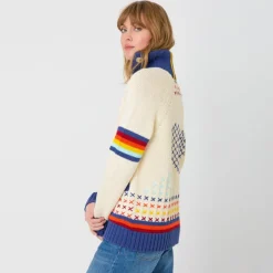 Joy Imperfect Heart Sweater Coat In Birch