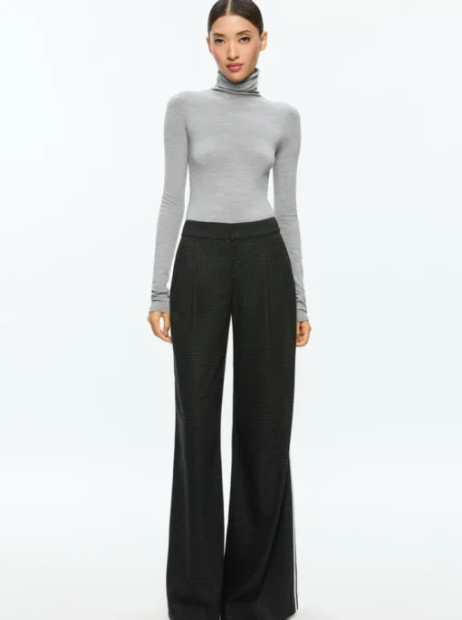 Joyce Long Turtleneck In Medium Heather Grey