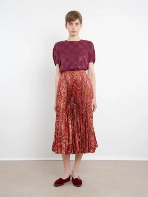 Kim Skirt In Paisley Dotted
