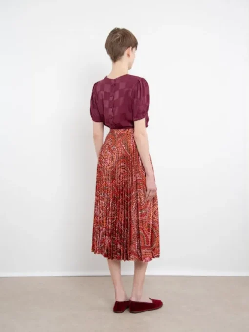 Kim Skirt In Paisley Dotted