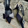 Kirsten Satin Rhinestone In Black