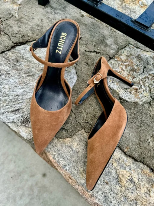 Laura Mule In Dark Caramel