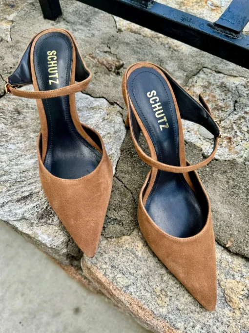 Laura Mule In Dark Caramel