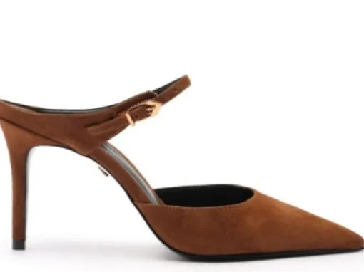 Laura Mule In Dark Caramel