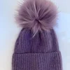 Lavendar Pom Hat