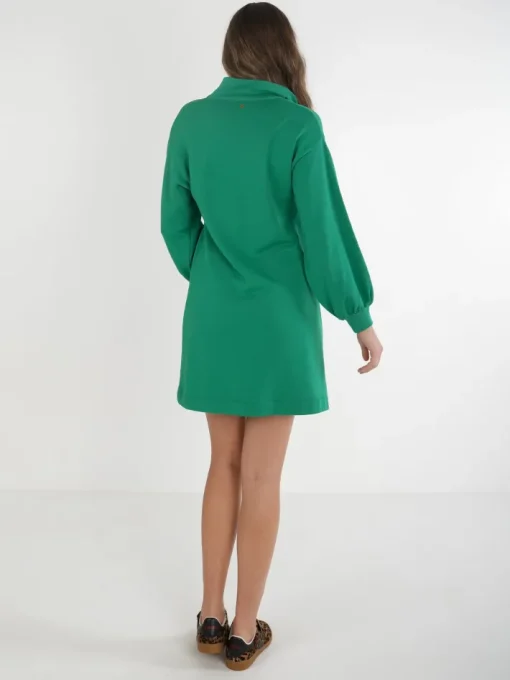 Lolli Pullover Dress In Jellybean French Terry