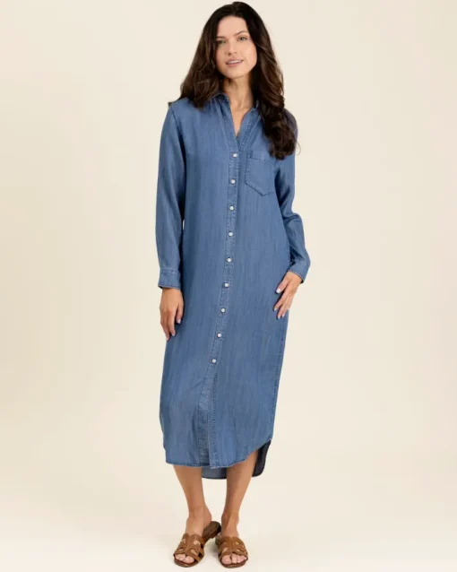Louisiana Dress In Medium Wash