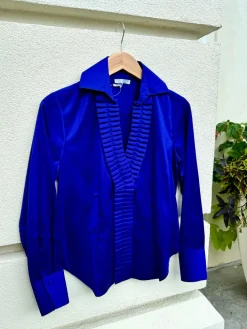 Maya Long Sleeve Blouse In Iris