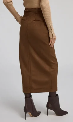 Medina Belt Skirt In Caramel