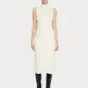 Naomi Modal Ribbed Dress In Ivory