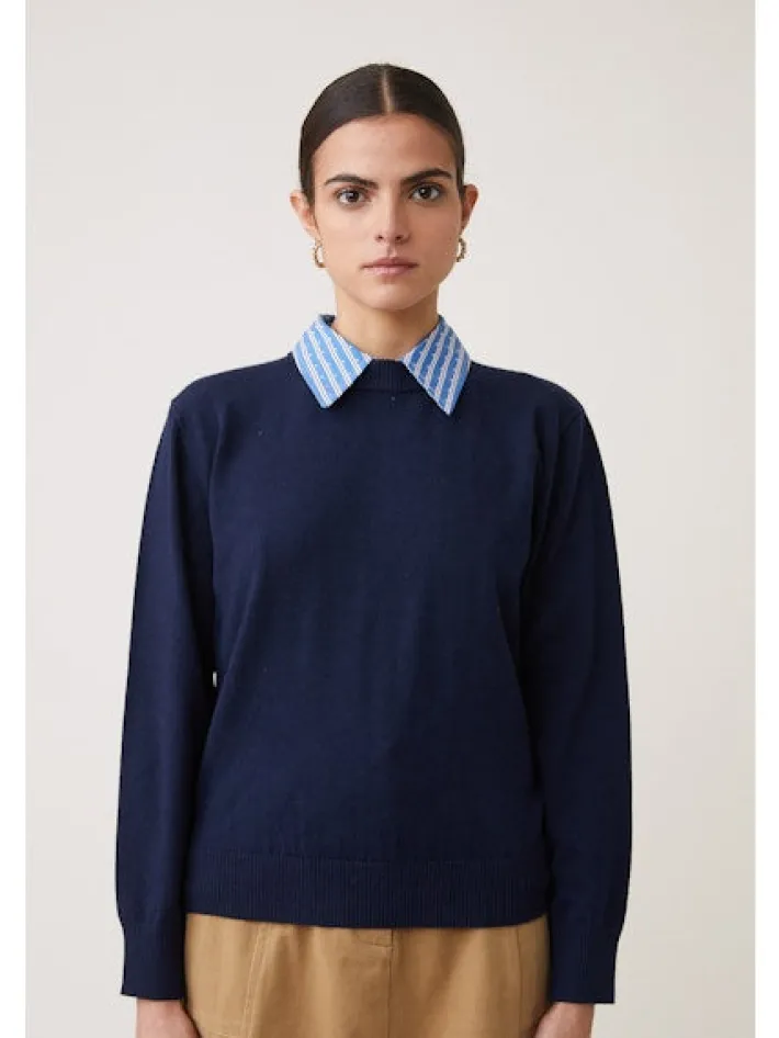 Pilgrimi Sweater In Bleu Nuit