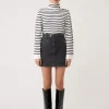 Piriac High Neck Sweater In Blanc/Casse