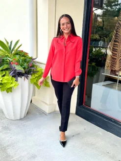 Poppy Blouse In Poppy *FINAL SALE*