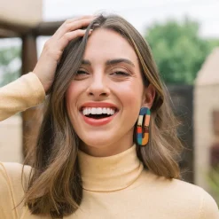 Rancher Oval Earrings In Multi