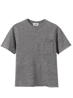 Rayna Cashmere T-Shirt In Heather White