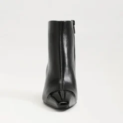 Saige Cap Toe Ankle Bootie In Black