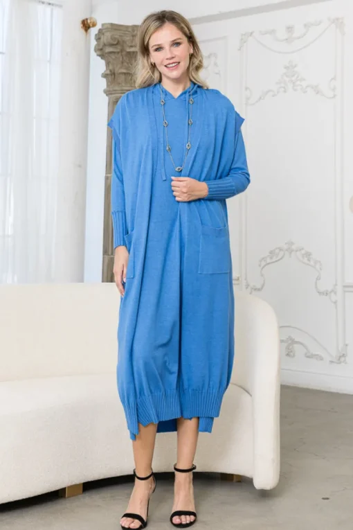 Samantha Knit Dress In Blue *FINAL SALE*