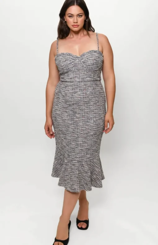 Selene Dress In Stitch Tweed