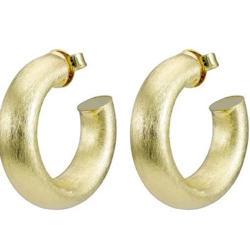 Small Chantal Hoops Earrings In Gold