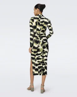 Sonja Dress In Wild Thing Shadow Green
