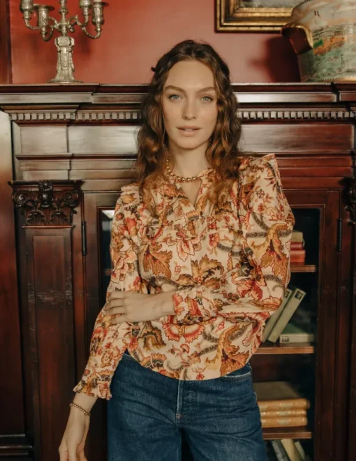 Tallulah Top In Fiona Floral