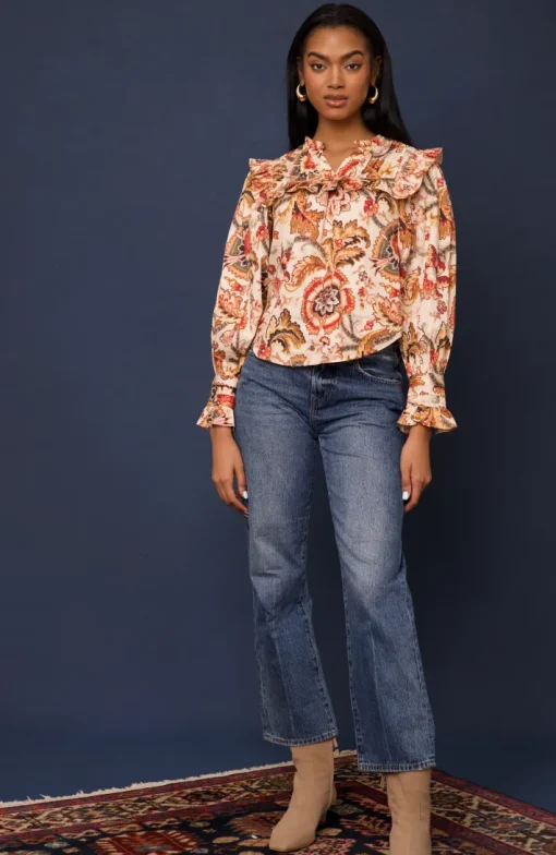 Tallulah Top In Fiona Floral
