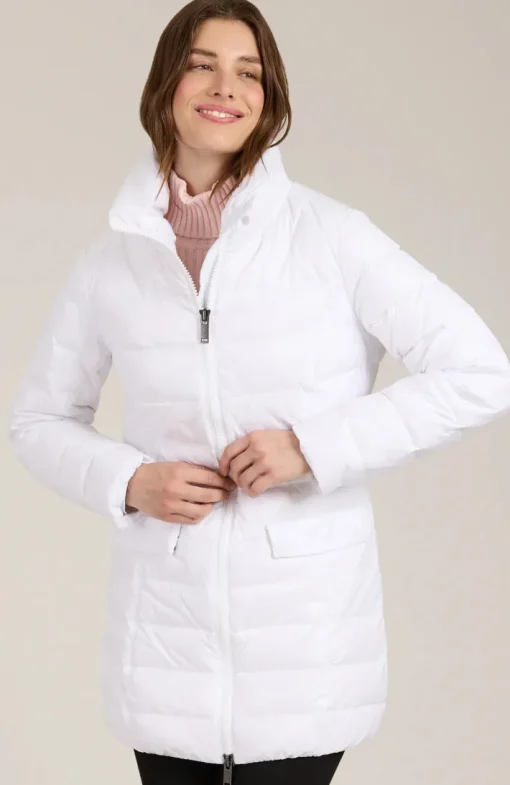 Tracker Puffer Coat In White