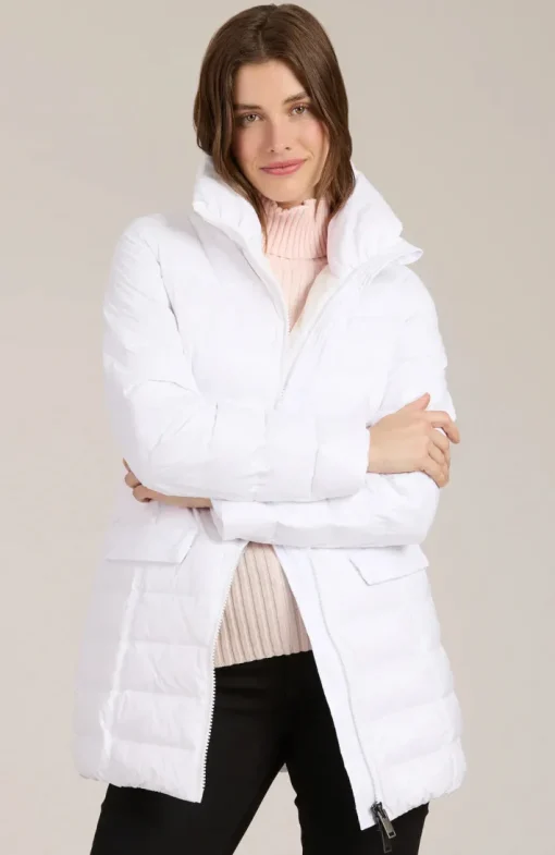 Tracker Puffer Coat In White