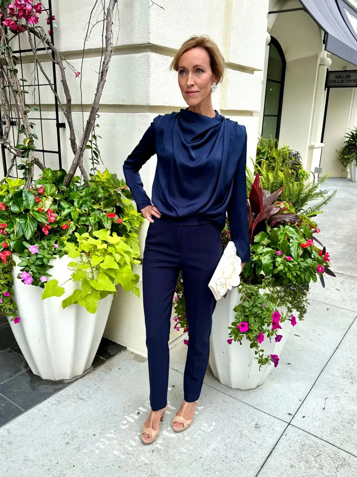 Tullah Top In Navy *FINAL SALE*