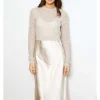Val Sweater Dress In Sand Combo