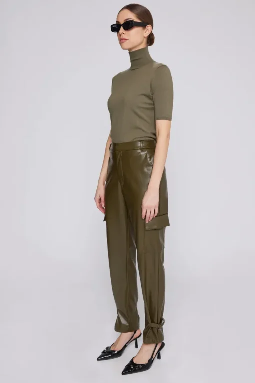 Viva Modal Knit Top In Olive