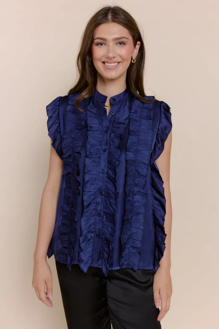 Winona Blouse In Navy