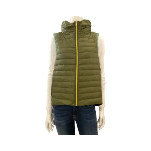 Wynn Gilt Puffer Vest In Fern